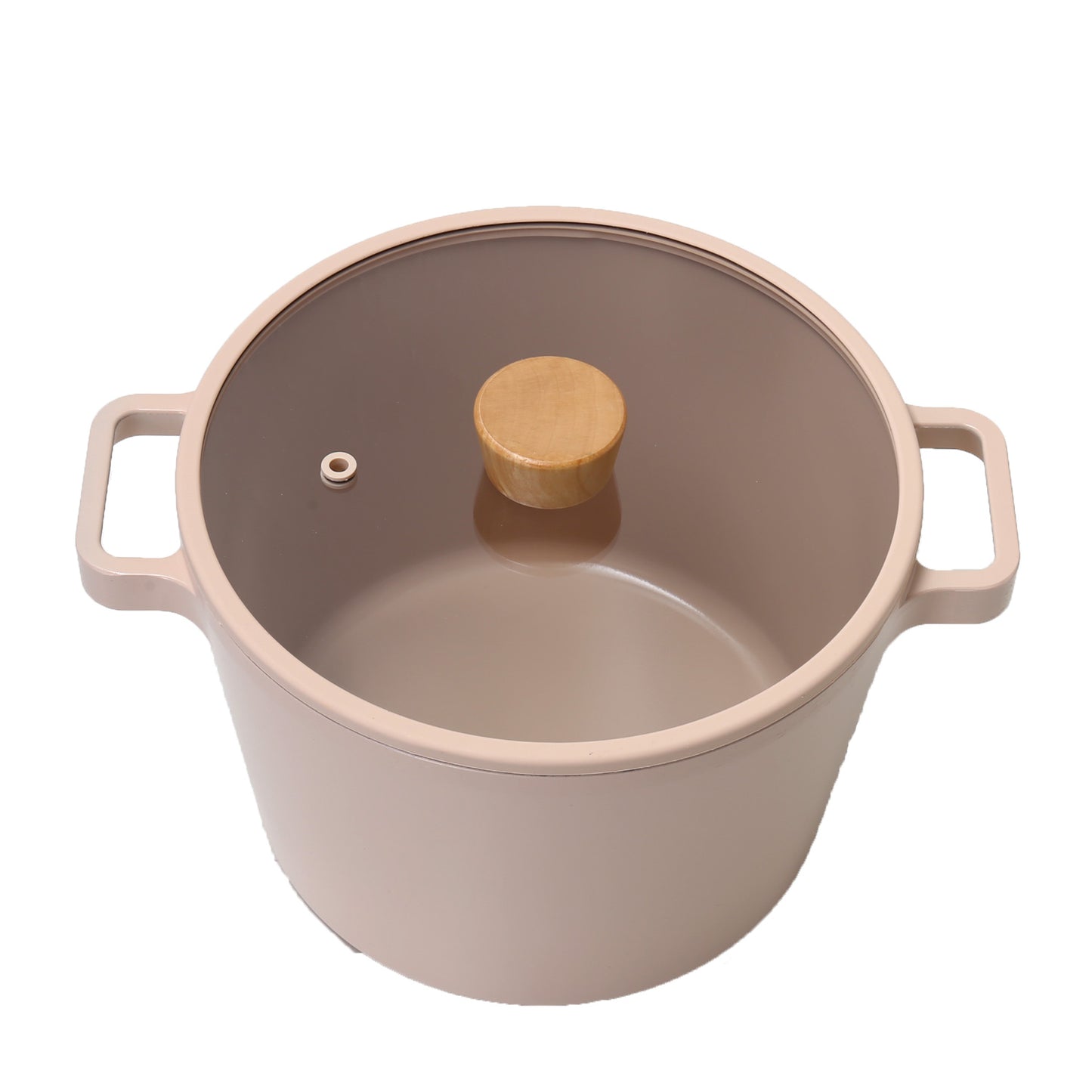 FIKA セラミックディープキャセロール(深鍋)22cm ピーチピンク