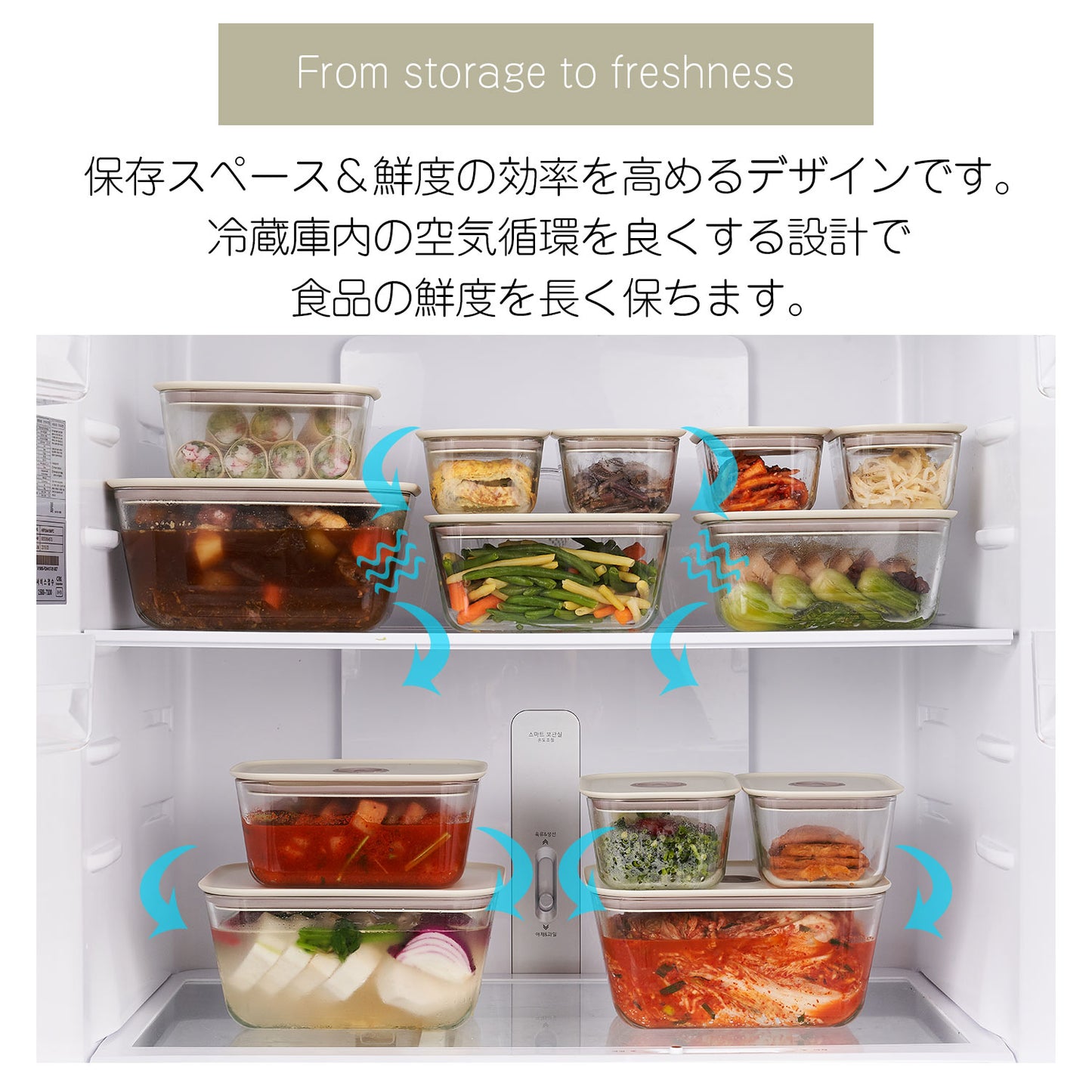 FIKAGLASS耐熱ガラス食品保存用容器 四角タイプ