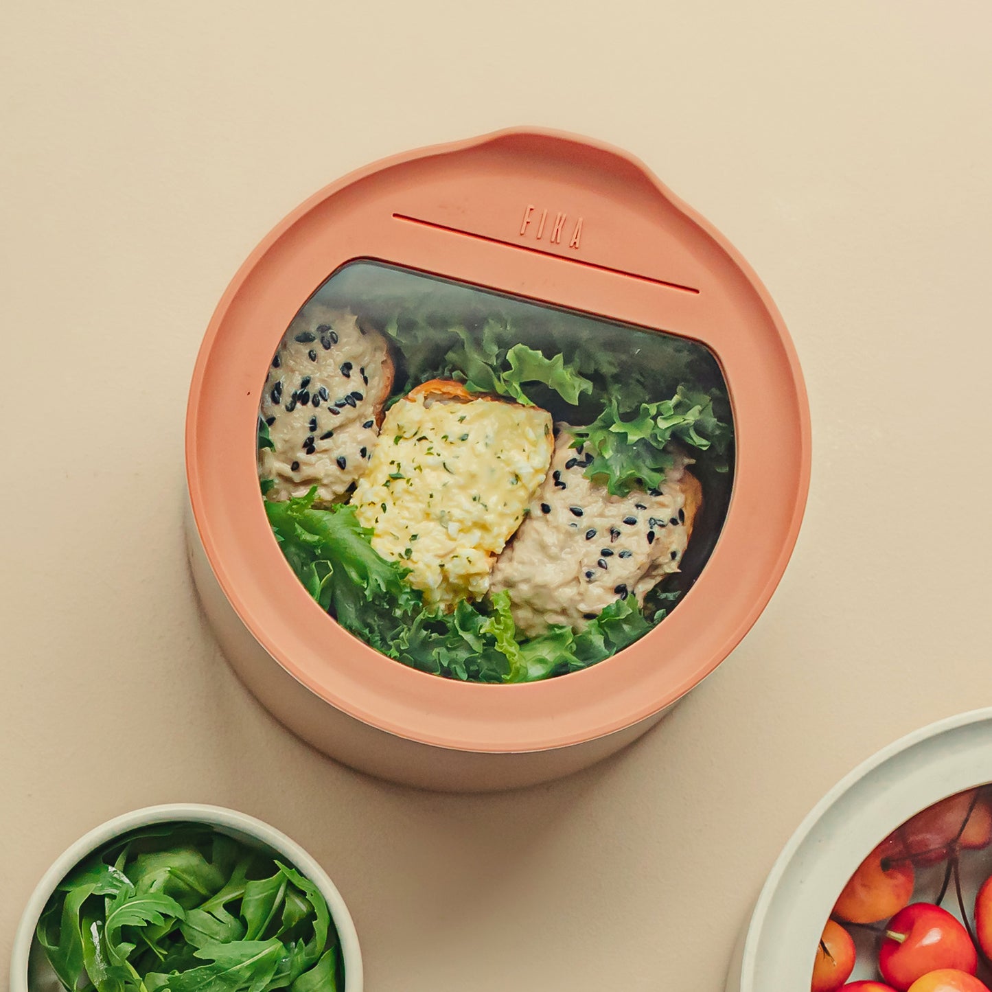 FIKAONE陶磁器製食品保存容器 600ml単品