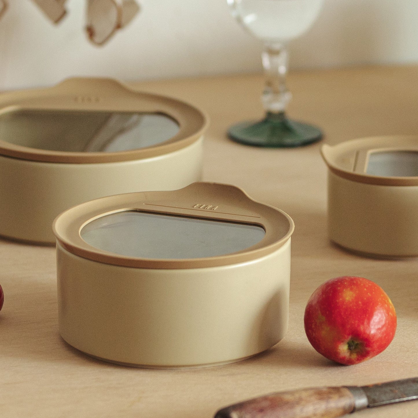 FIKAONE陶磁器製食品保存容器 600ml単品
