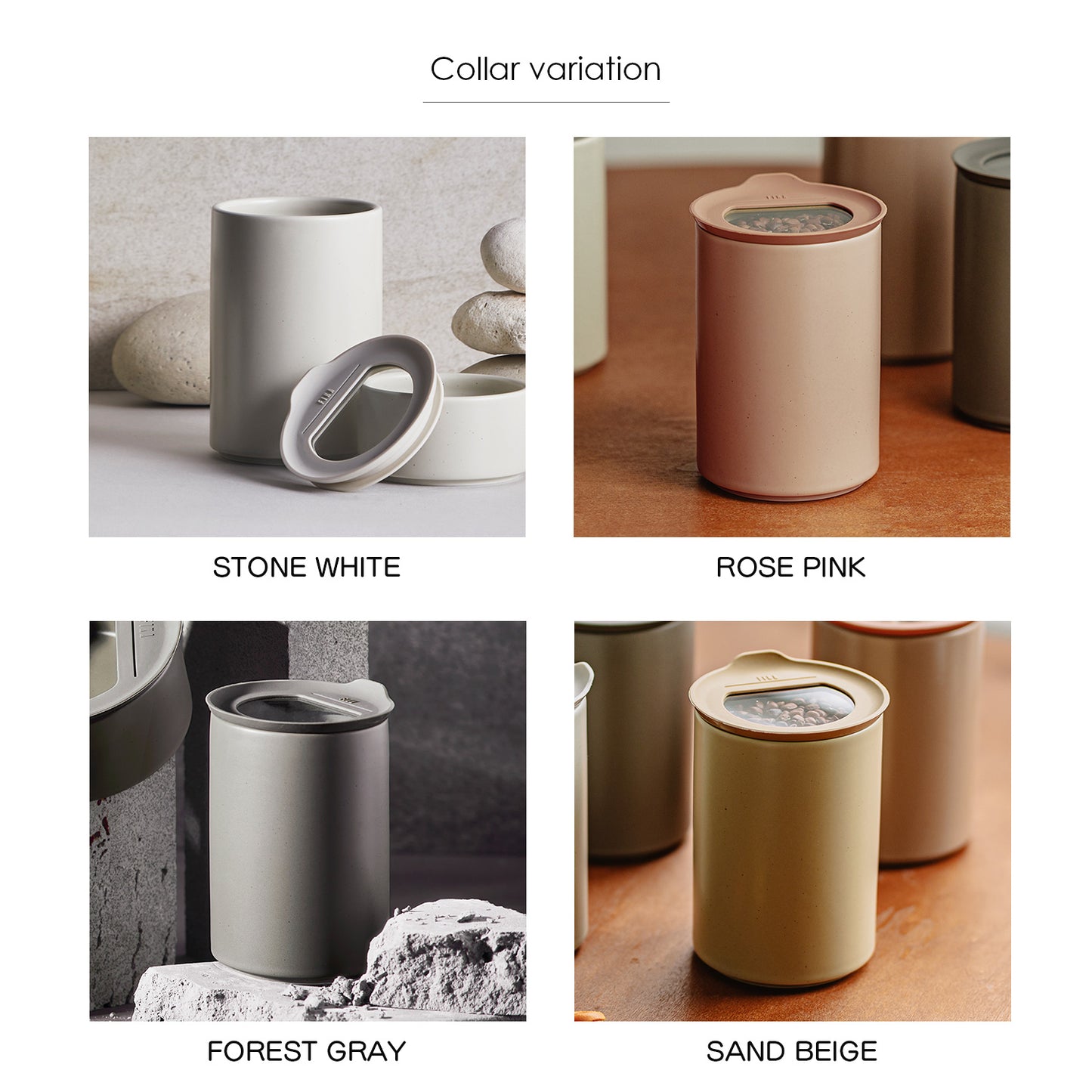 FIKAONE陶磁器製食品保存容器 650ml単品