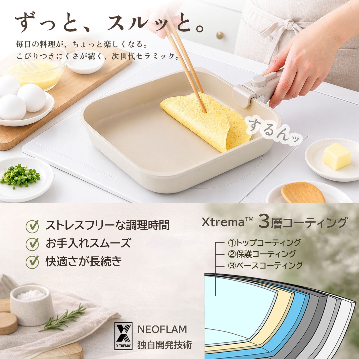 FIKAコンフォート7点セット ハンドル着脱式